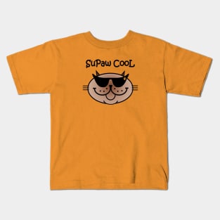 SuPaw CooL - siamese cat Kids T-Shirt